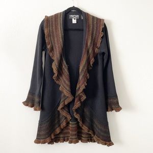 Angel Design By Sabri Ozel Italian Yarn Merino Wool Cardigan Sweater